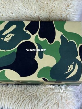 A Bathing Ape Signature Green Camo empty Box